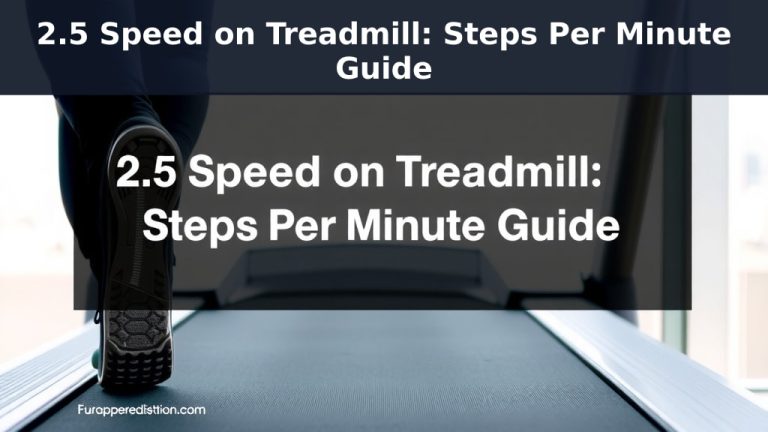 2.5 Speed on Treadmill: Steps Per Minute Guide