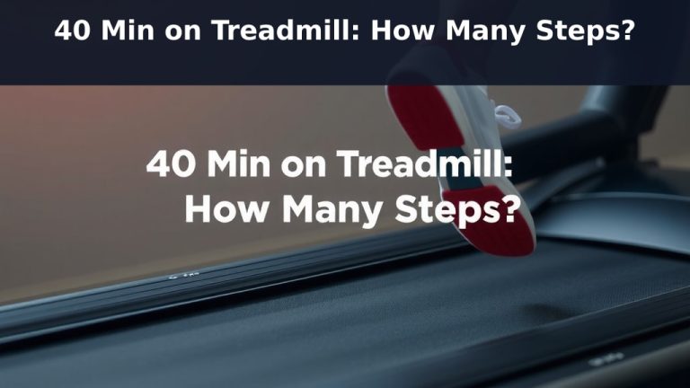 40 Min on Treadmill: How Many Steps?
