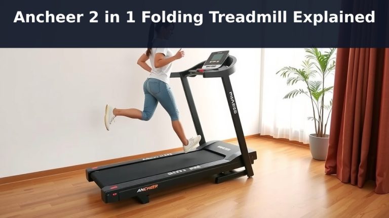 Ancheer 2 in 1 Folding Treadmill Explained
