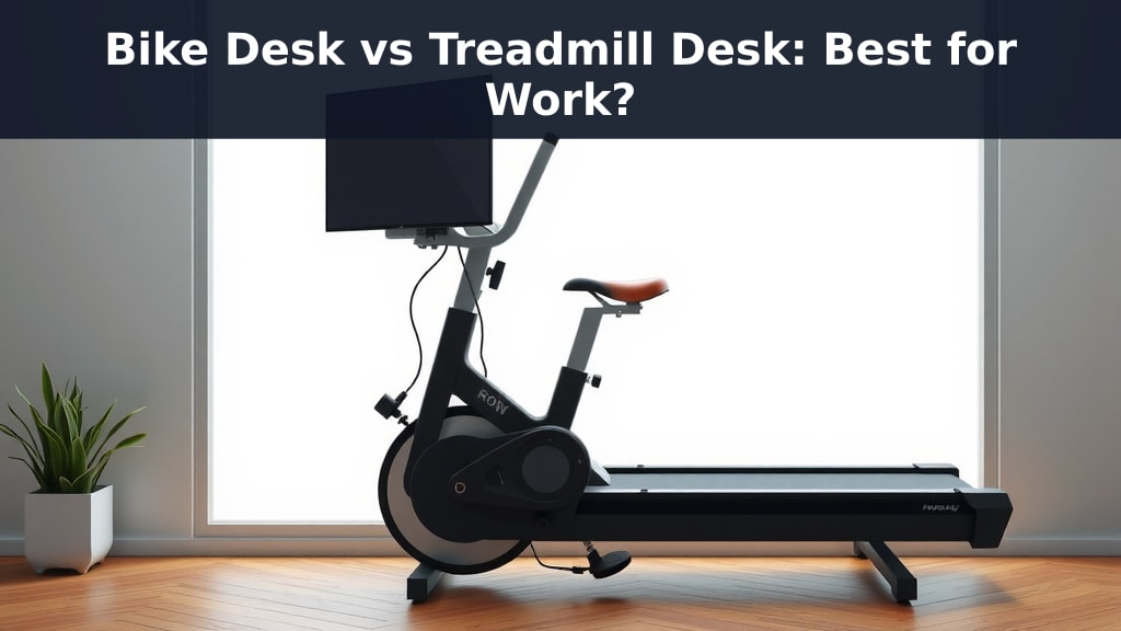 Bike Desk vs Treadmill Desk: Best for Work?