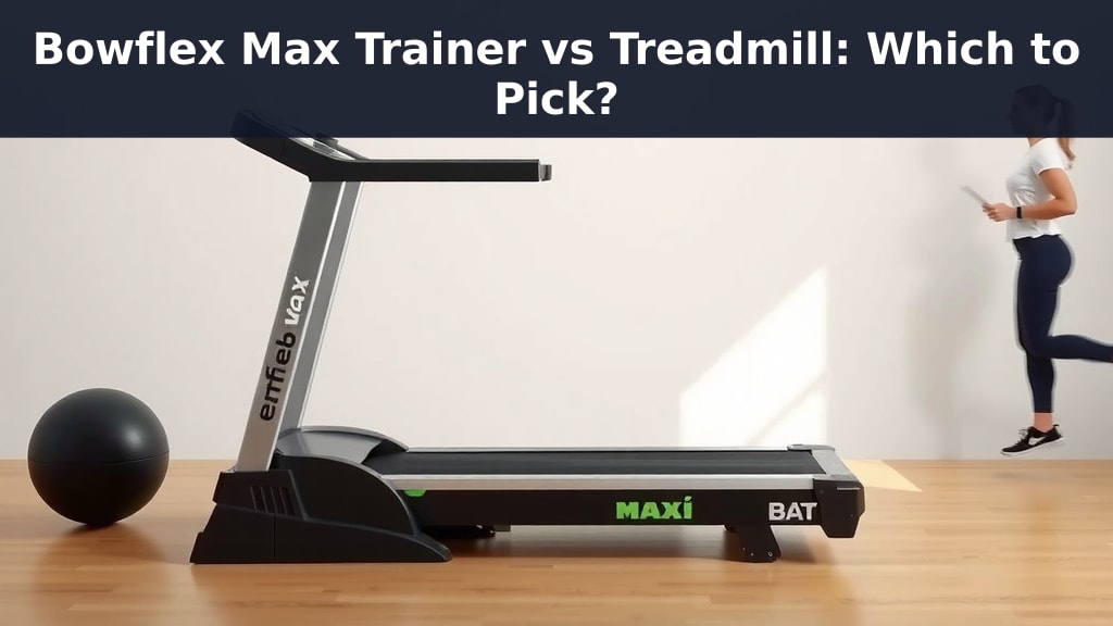 Bowflex Max Trainer vs Treadmill: Which to Pick?