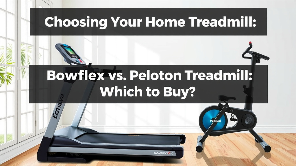 Choosing Your Home Treadmill: Bowflex vs. Peloton