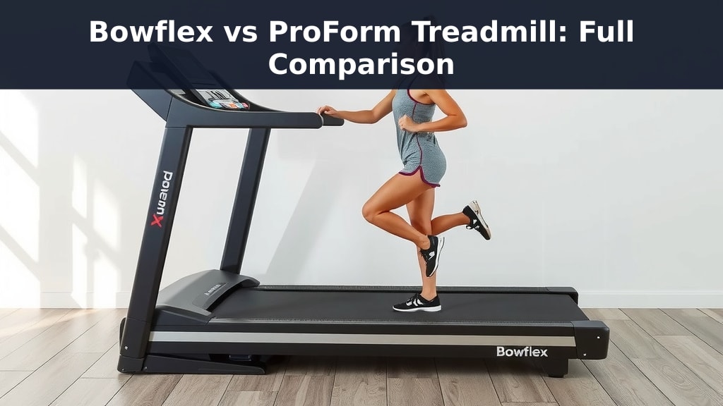 Bowflex vs ProForm Treadmill: Full Comparison