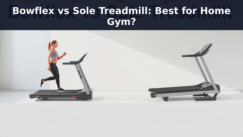 Bowflex vs Sole Treadmill: Best for Home Gym?