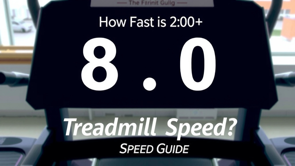 Understanding Treadmill Speed 8.0: Your Personal Pace Guide