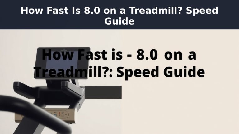 How Fast Is 8.0 on a Treadmill? Speed Guide