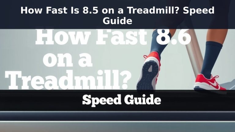 How Fast Is 8.5 on a Treadmill? Speed Guide